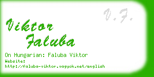 viktor faluba business card